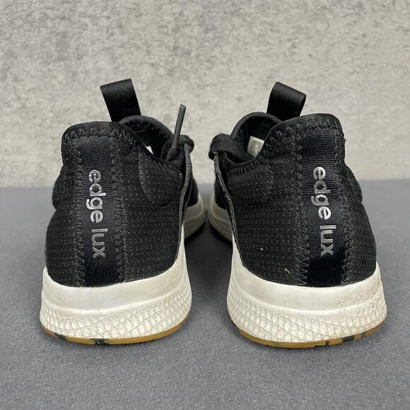 Adidas Edge Lux Bounce Running Shoes Womens Size 7.5 Black White Gum Athletic - Picture 8 of 14